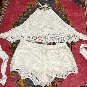 Express Crochet Halter and Shorts Set